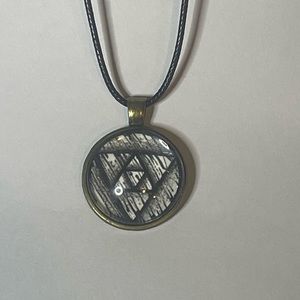 Unisex Hand drawn pendant